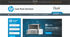 Desktop Screenshot of hp-care-pack-services.co.uk