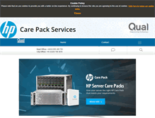 Tablet Screenshot of hp-care-pack-services.co.uk